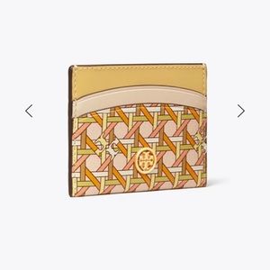 Tory Burch ROBINSON PRINTED CARD CASE  With Gift Pouch
